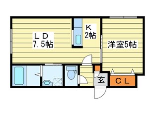 ポラリス環状通東の物件間取画像